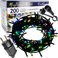LAMPKI CHOINKOWE 200 LED zewnętrzne + ZŁĄCZE ATEST
