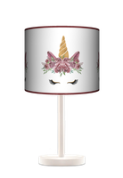 Lampa stołowa - drewniana duża - Glamour Unicorn