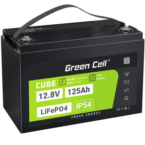 GREEN CELL LIFEPO4 12.8V 125AH CUBE (OFF-GRID) zdjęcie 2