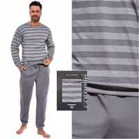 Piżama męska bawełniana długi rękaw CORNETTE 117/160 Loose 9 grafit