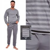 Piżama męska bawełniana długi rękaw CORNETTE 117/160 Loose 9 grafit