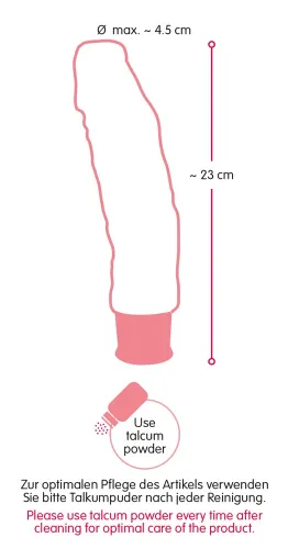 nature skin wibrator czarny 23 cm 8 trybow wibracji tpr na Arena.pl