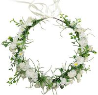 WIANEK NA KOMUNIĘ DEC51 komunijny dekoracja opaska biały głowę komunia