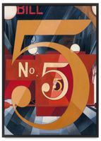 Plakat plakaty Demuth liczba pięć 61x91 cm w czarnej ramie