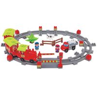 ECOIFFIER Duze Klocki Zestaw Pociag Towarowy Ciez