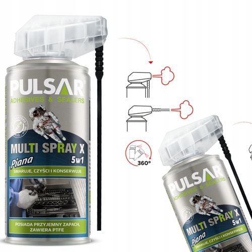 SMAR WIELOFUNKCYJNY PŁYNNY PULSAR MULTI SPRAY X PTFE AEROZOL 150 ml na Arena.pl