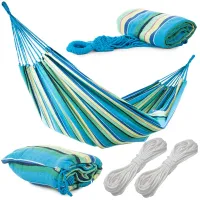 Hamak dwuosobowy ogrodowy XXL duży bujak 200x150