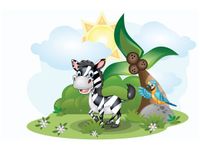 60X40CM ZEBRA DZUNGLI OBRAZ