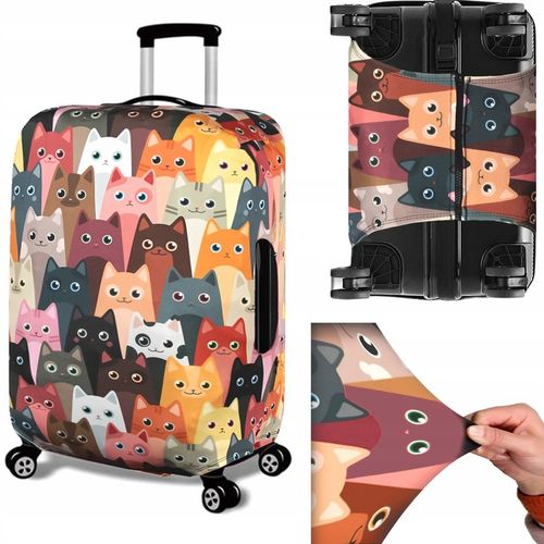 Pokrowiec Na Walizkę Podróżną Ochronny Etui Rozmiar M Bagaż 62x43x27cm na Arena.pl