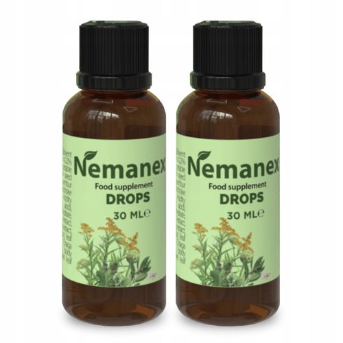 2x NEMANEX - KROPLE NA OCZYSZCZENIE ORGANIZMU Z PASOŻYTÓW I TOKSYN 30ml na Arena.pl