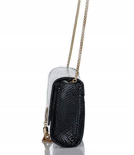 TOREBKA LISTONOSZKA MONNARI WIZYTOWA KOPERTÓWKA Czarna na łańcuszku na Arena.pl