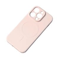 silikonowe etui z magsafe do iphone 15 plus silicone case kremowe