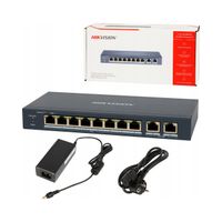 SWITCH PoE HIKVISION 8x POE 2x LAN 100Mps do kamer