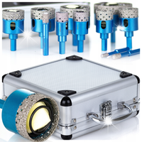 Otwornica do GRESU 6-65mm Diamentowe HEX KOMPLET Wiertła do Płytek SPRĘŻYNA