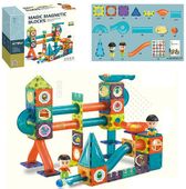 KLOCKI MAGNETYCZNE ZJEŻDŻALNIE 132 EL. 2 figurki DC050028