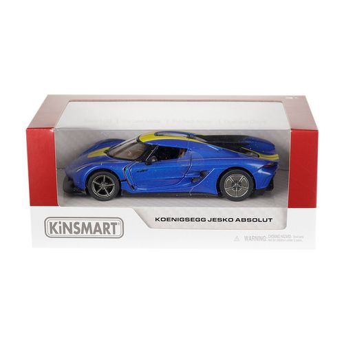 Model 1:36, Koenigsegg Jesko Absolut, niebiesko-żółty na Arena.pl