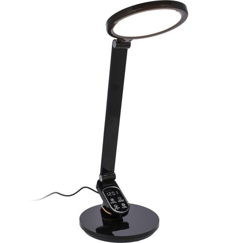 lampka biurkowa szkolna na biurko stołowa led trzy barwy do pracy z zegarem na Arena.pl