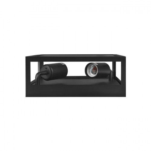 OPRAWA SUFITOWA LIDIO IP44 CZARNA E27 LED 2X60W ALUMINIUM na Arena.pl