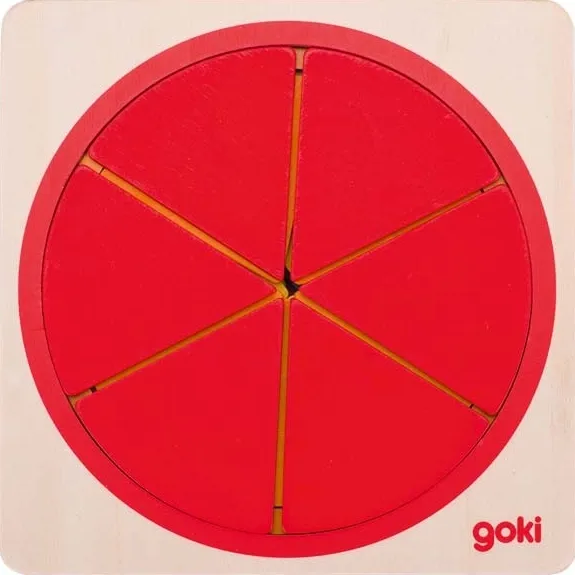 Puzzle warstwowe, koła-ułamki zdjęcie 2