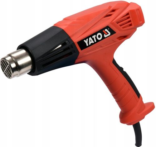 OPALARKA ELEKTRYCZNA 2000W YATO Z REGULACJĄ 2 BIEGI 450-600°C 4 DYSZE na Arena.pl