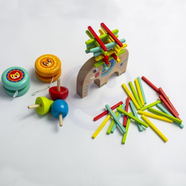 TOOKY TOY Zestaw Gier Zręcznościowych Bierki Bączek JoJo Słonik 46 el. zdjęcie 5