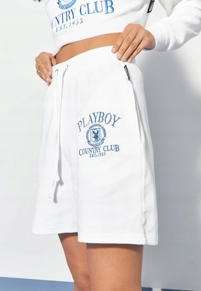 MISSGUIDED BIAŁE SPODENKI HAFT PLAYBOY (34) zdjęcie 4