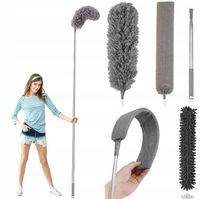 szczotka MIOTEŁKA do kurzu teleskopowa długa 280cm PAJĘCZYN +3 KOŃCÓWKI 3W1