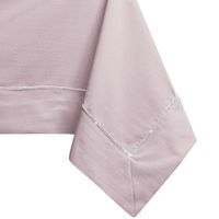 Obrus bawełniany mankiet i lamówka PURE 140X160 Pudrowy Róż DecoKing