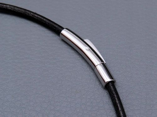 GRUBY RZEMIEŃ RZEMYK NA SZYJĘ Z KRZYŻYKIEM ZESTAW STAL CHIRURGICZNA + SKÓRA na Arena.pl