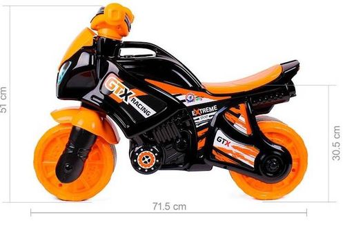 DUŻY MOTOR 70CM JEŹDZIK ODPYCHACZ ROWEREK BIEGOWY na Arena.pl