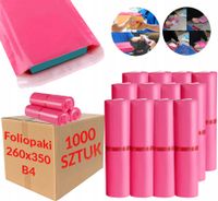 foliopaki kurierskie różowe b4 260x350mm - 1000 szt.