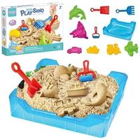 ZESTAW KREATYWNEGO PIASKU KINETYCZNEGO Z FOREMKAMI