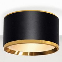 Sufitowa lampa Reti 310403125 Elkim LED 20W 3000K okrągła złota czarna