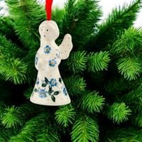 Aniołek ceramiczny ozdoba choinkowa - Ceramika Artystyczna Bolesławiec