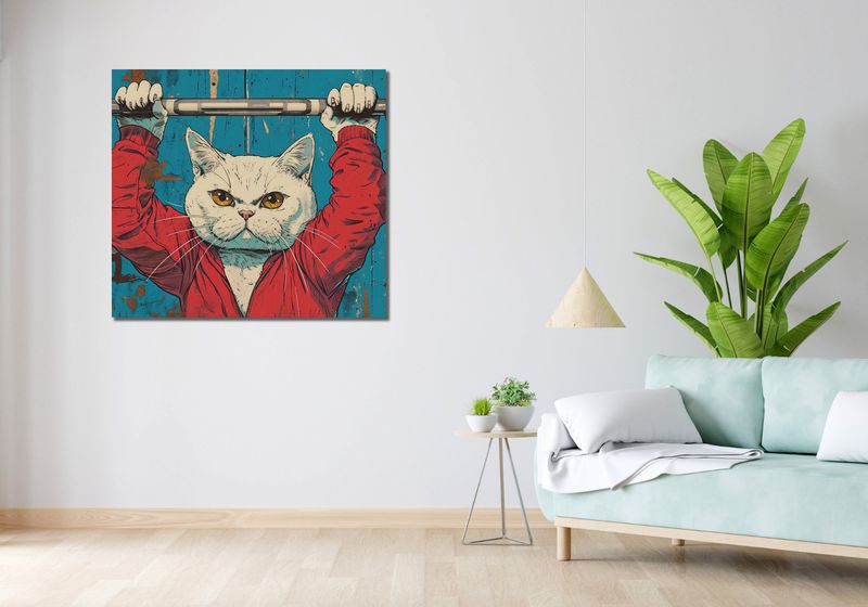 Obraz 100x90cm Mistrz Ciężarów zdjęcie 2