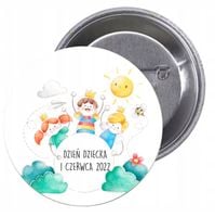 Przypinki buttony DZIEŃ DZIECKA z grafiką HIT