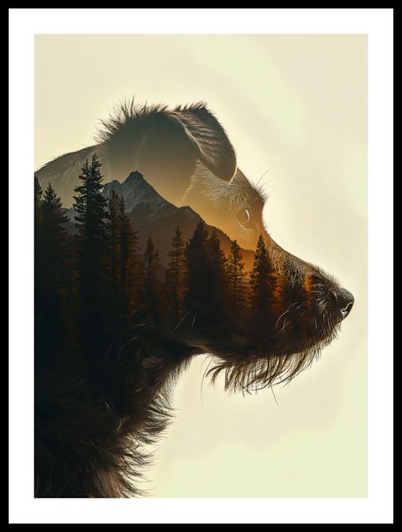 Plakat 39,5x55cm Psi Duch Lasu zdjęcie 3
