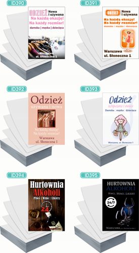 Ulotki A5 reklamowe firmowe 5000szt wiele wzorów ODZIEŻ UŻYWANA na Arena.pl