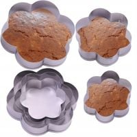 WYKRAWACZE FOREMKI KSZTAŁT KWIATKÓW DO CIASTEK PIERNIKÓW MASY CUKROWEJ