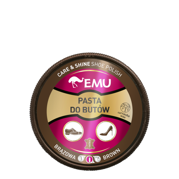 EMU Pasta do butów - brązowa - 50ml zdjęcie 1