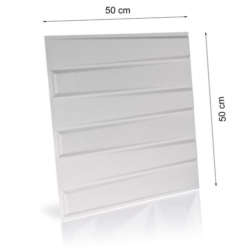 Panel ścienny dekoracjny na ścianę 3D z włókniny ozdobny biały BLADET na Arena.pl