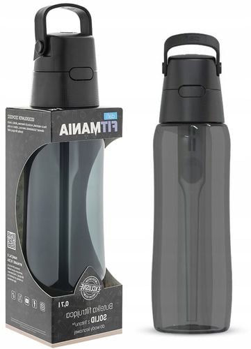 Butelka filtrująca Dafi SOLID 0,7 L Czarna barwiona FITMANIA na Arena.pl