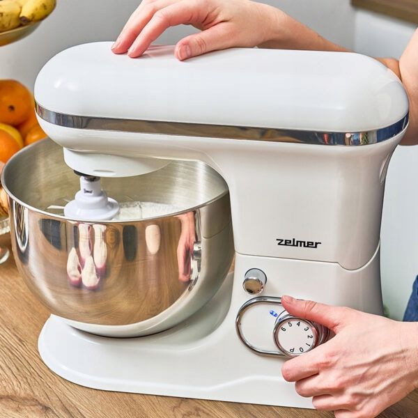 ROBOT PLANETARNY MIKSER ZELMER ZKR1350 1200W 6 PRĘDKOŚCI 5L STAL zdjęcie 14