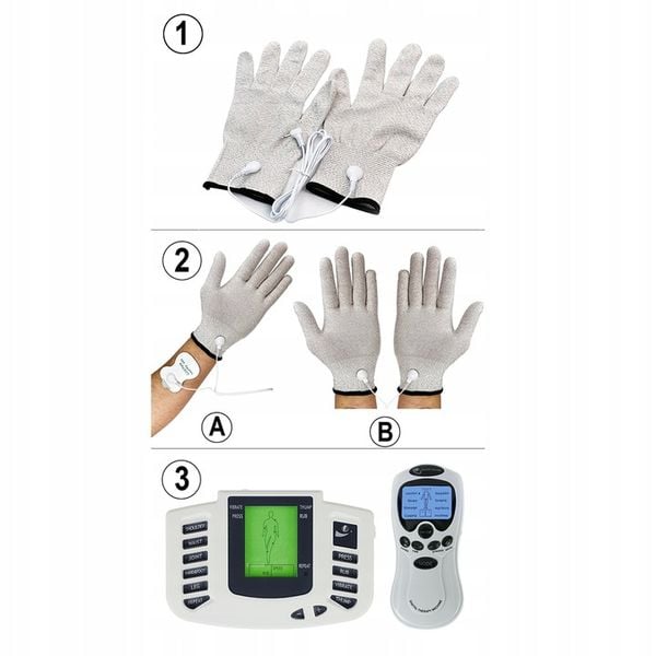 RĘKAWICZKI ELEKTRODY TENS EMS ELEKTROSTYMULATOR L zdjęcie 11