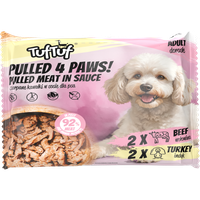 TUF TUF SZARPANE KAWAŁKI W SOSIE FLOWPACK 4x100G DLA PSA