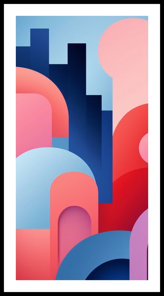 Plakat 50x100cm Miasto Kolorów zdjęcie 3