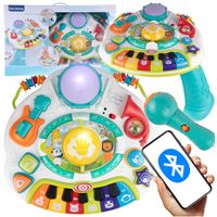 Stolik Interaktywny Edukacyjny Bluetooth Zwierzątka Pianinko Mikrofon