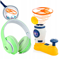 PREZENT NA ŚWIĘTA ZABAWKA WYRZUTNIA DYSKÓW POWIETRZNYCH+SŁUCHAWKI BLUETOOTH