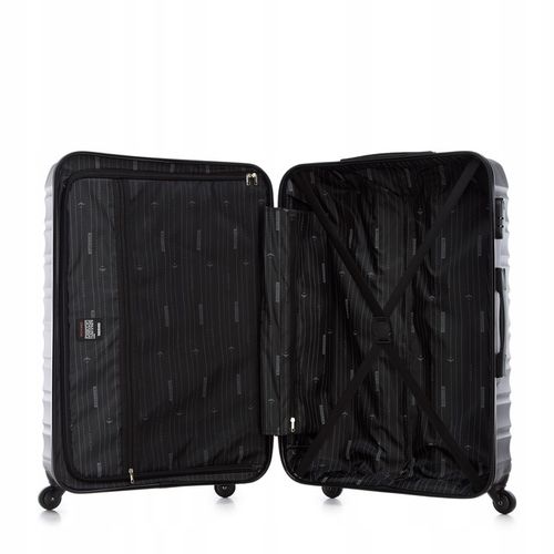 WITTCHEN duża walizka z ABS-u żebrowana czarna na Arena.pl