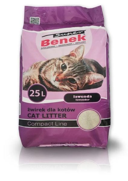 Super Benek Compact Lawenda 25L Active żwirek zdjęcie 15